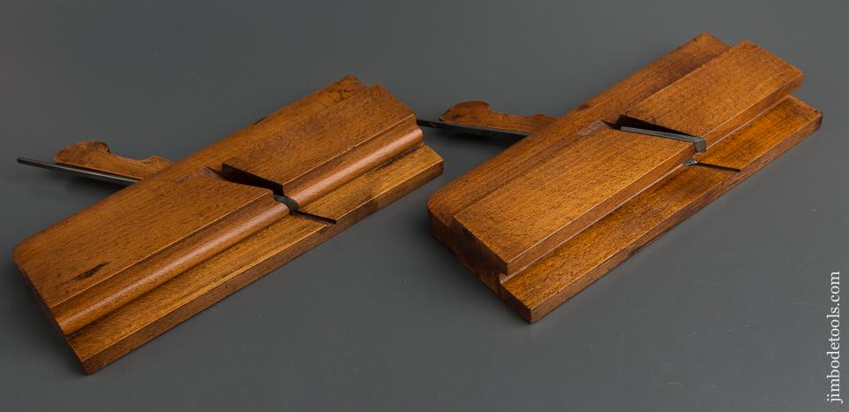 Matched Pair of 1/2 inch Fenced GARDNER & MURDOCK GREEN STREET BOSTON Drop Leaf Table Joint Planes circa 1825-41 EXTRA FINE - 79727