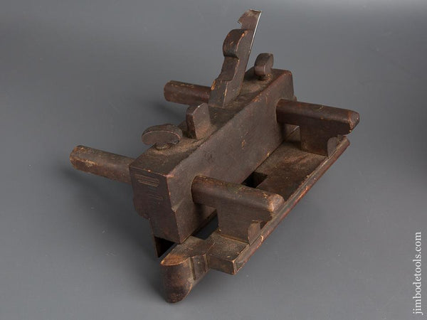 Good Usable D. COPELAND HARTFORD CT Screw Lock Plow Plough Plane circa 1820-28 - 79730