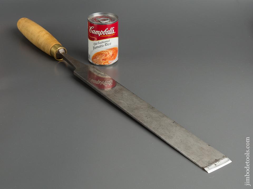 Massive 2 x 26 inch Boxwood Handled Tang Chisel - 79737