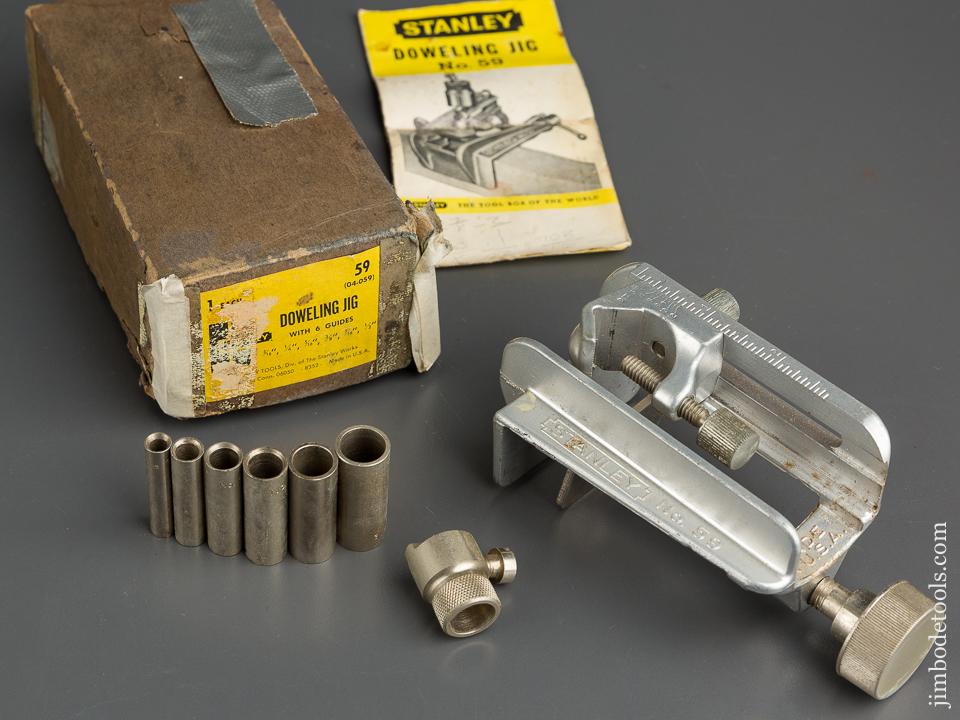 STANLEY No. 59 Doweling Jig 100% COMPLETE in Original Box - 79740