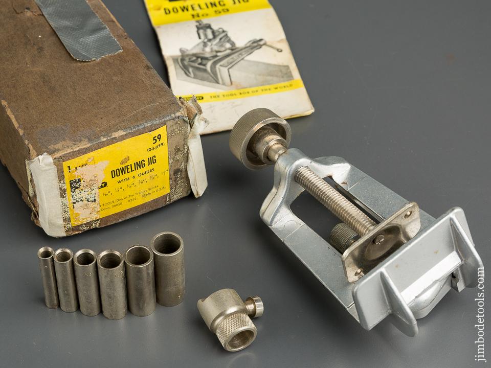 STANLEY No. 59 Doweling Jig 100% COMPLETE in Original Box - 79740