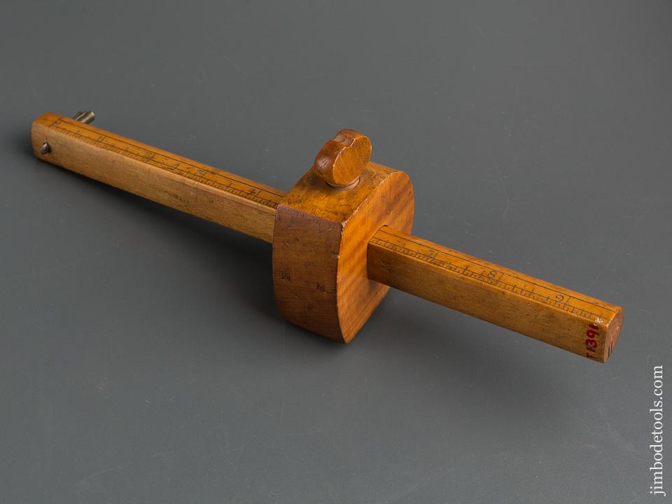 Ten inch Boxwood and Ebony Slitting Gauge - 79744