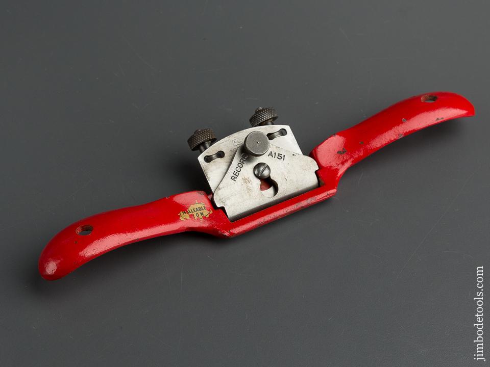 RECORD No. A151 Round Bottom Adjustable Spoke Shave - 79793