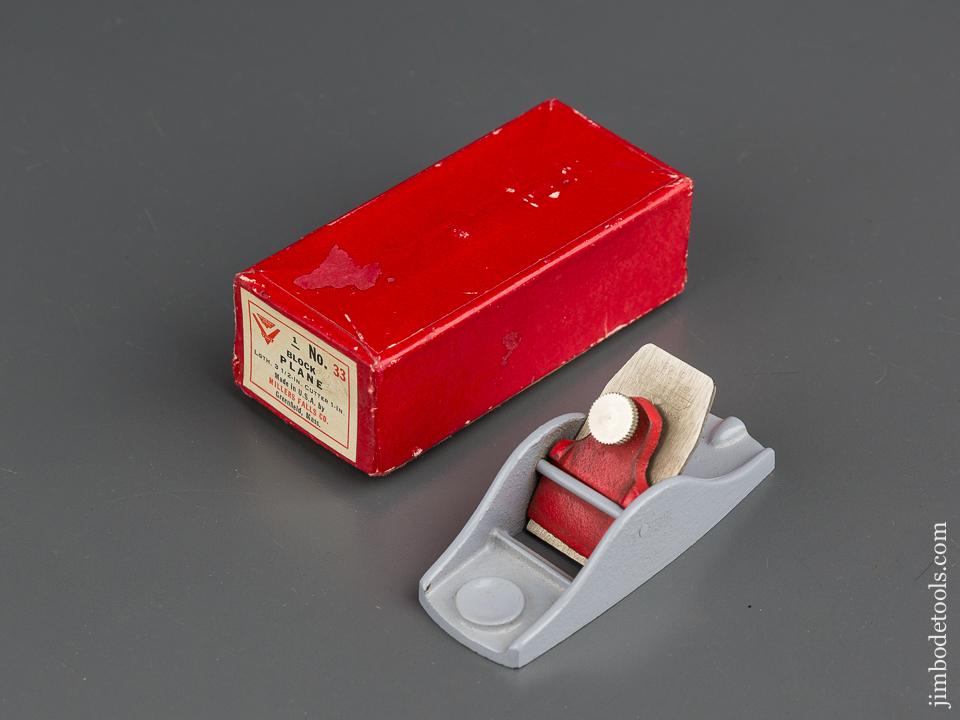 Minty MILLERS FALLS No. 33 Block Plane in Original Box - 79809R