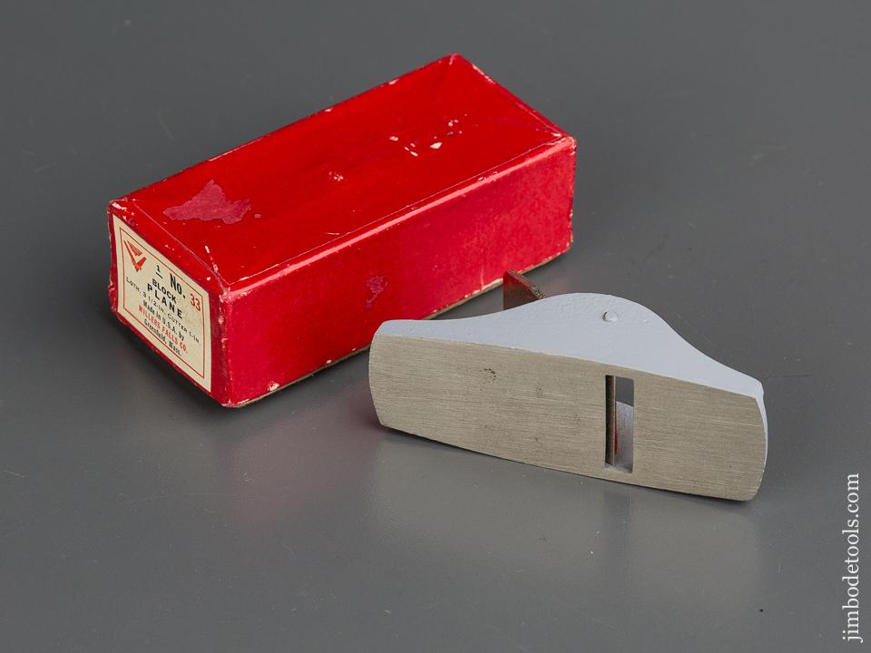 Minty MILLERS FALLS No. 33 Block Plane in Original Box - 79809R