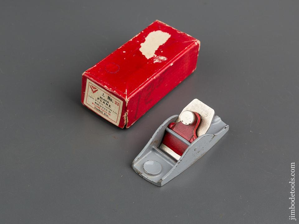 MILLERS FALLS NO. 33 Block Plane MINT in its Original Box - 79810R