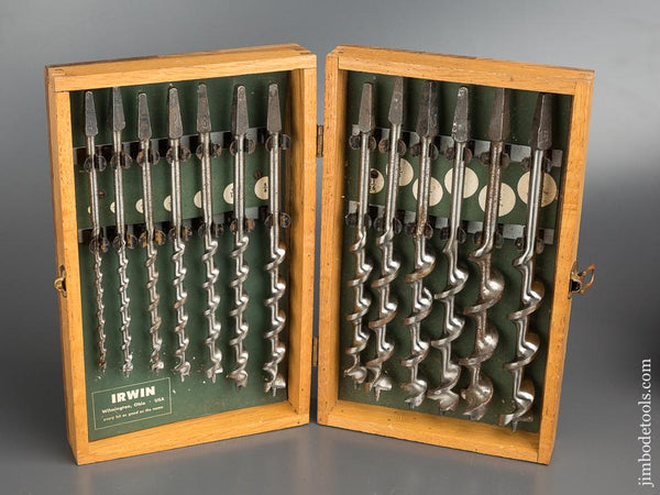 Complete Set of IRWIN Auger Bits in Original Box - 79818