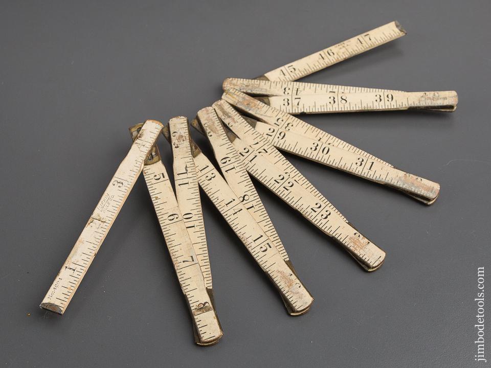 Rare! LUFKIN RULE CO. No. 4694 Four Foot Baby Zig Zag Rule with 4 1/2 inch Sections - 79836R