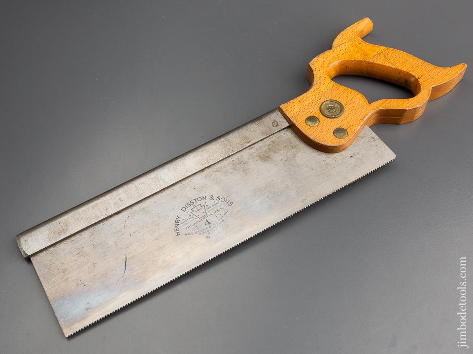 Extra Fine! 13 point 12 inch Rip DISSTON No. 4 Back Saw - 79859