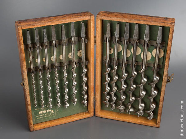 Complete Set of IRWIN Auger Bits EXTRA FINE in Original Box - 79877