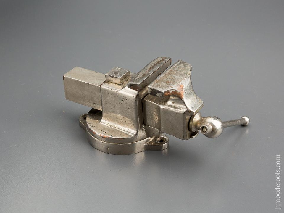 Sweet PRENTISS Miniature Vise in Nickel Plate with Two inch Jaws and Swivel Base - 79902