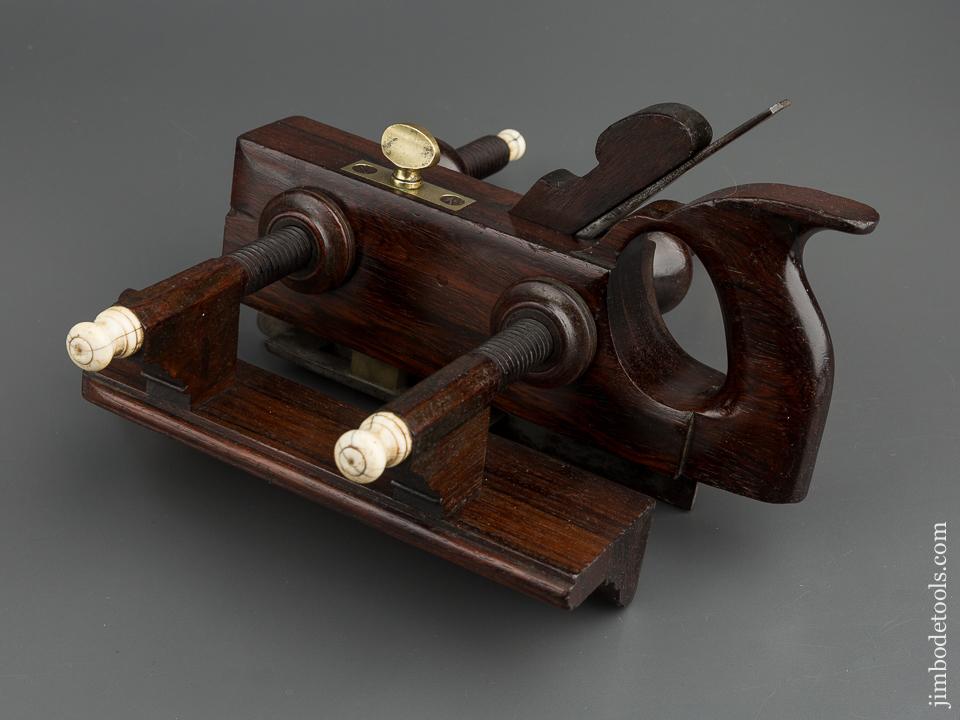 Magnificent Brazilian Rosewood Plow Plough Plane by D.R. BARTON circa 1823-1918 Rochester, NY - 79906U