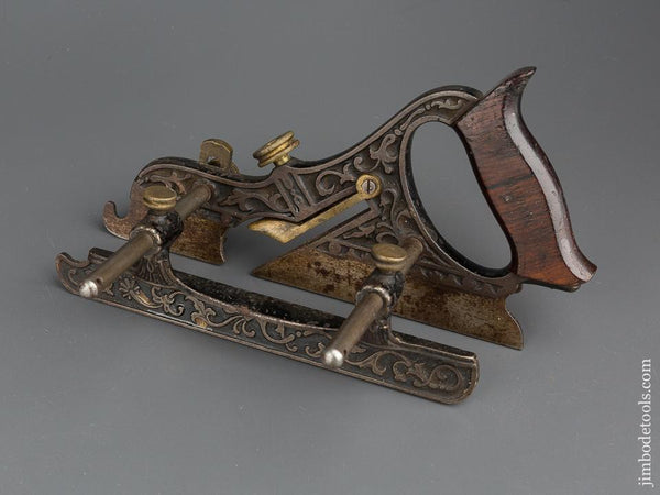 Crisp MILLERS Patent STANLEY No. 43 Ornate Plow Plane - 79927