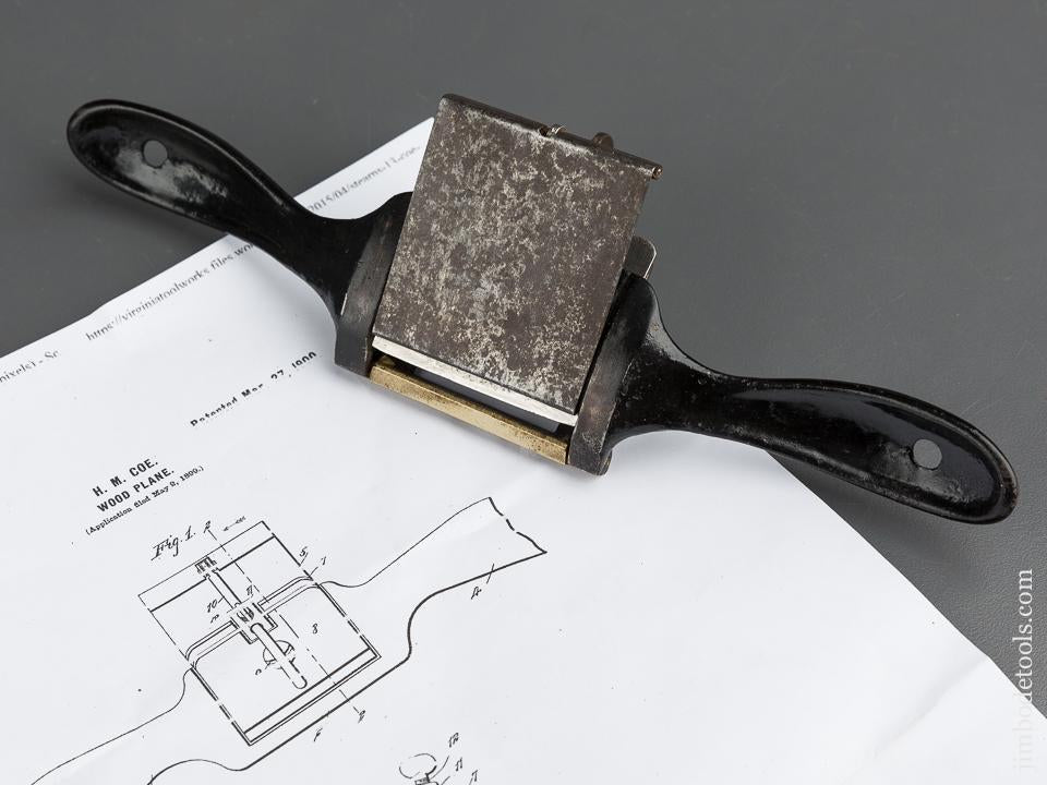 COE Patent March 27, 1900 STEARNS Flexible Sole Spoke Shave - 79933