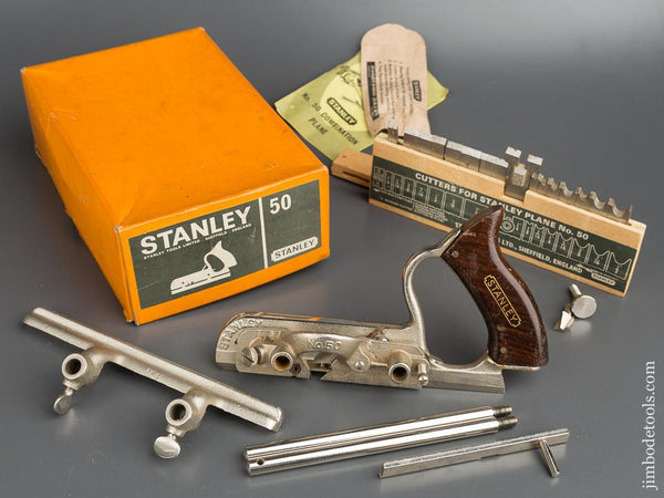 STANLEY No. 50 Light Combination Plane 100% COMPLETE in Original Box - 79938
