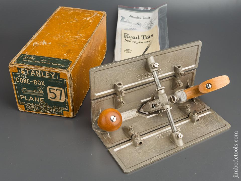 STANLEY No. 57 Core Box Plane MINT in Original Box - 79962
