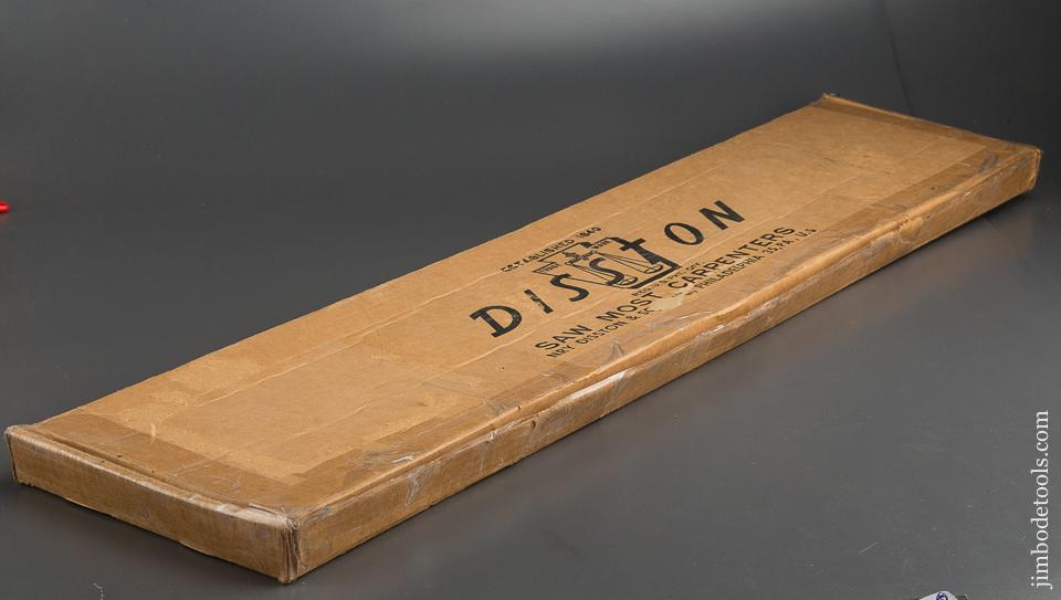 DEAD MINT! 28 x 5 inch DISSTON No. 4 Miter Box Saw in Original Box! - 79971