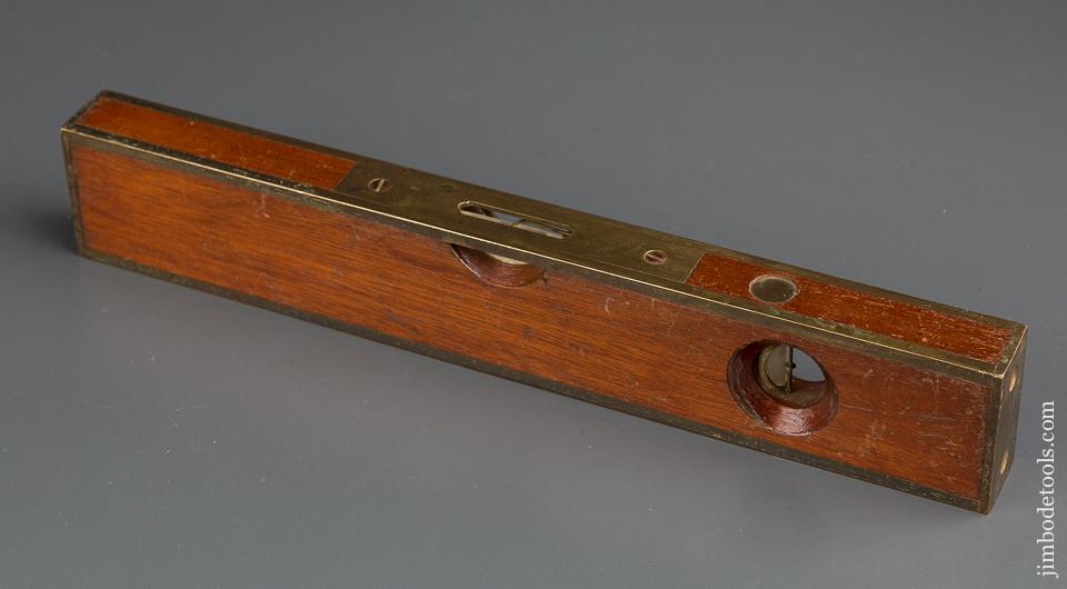 Lovely Twelve inch STRATTON Mahogany and Brass Level - 79979