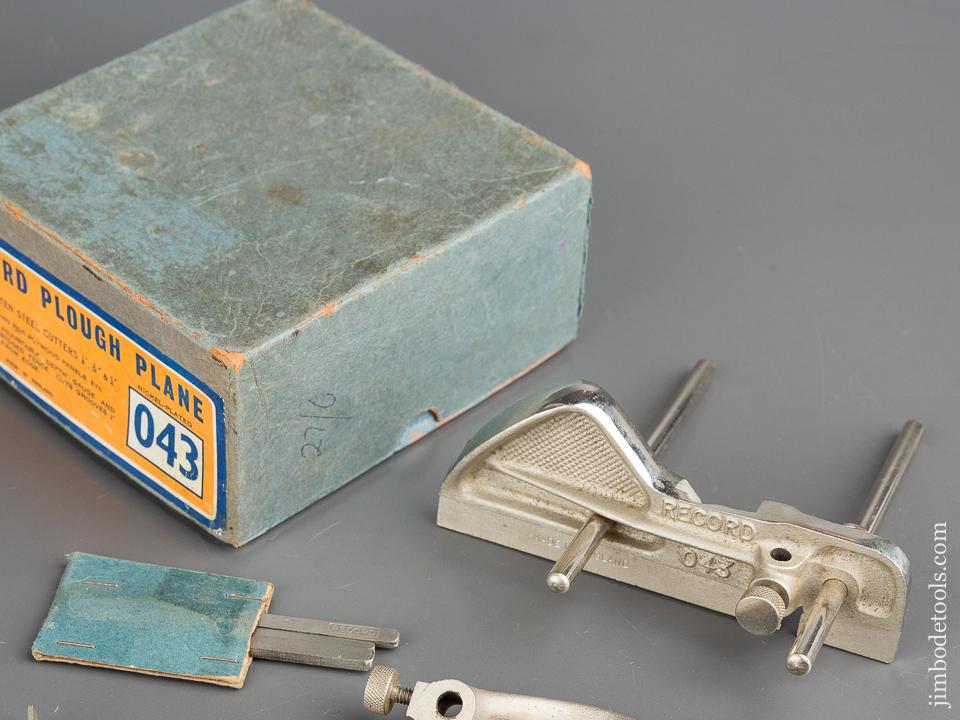 Mint! RECORD No. 042 Plough Plow Plane 100% COMPLETE in Original Box - 79993