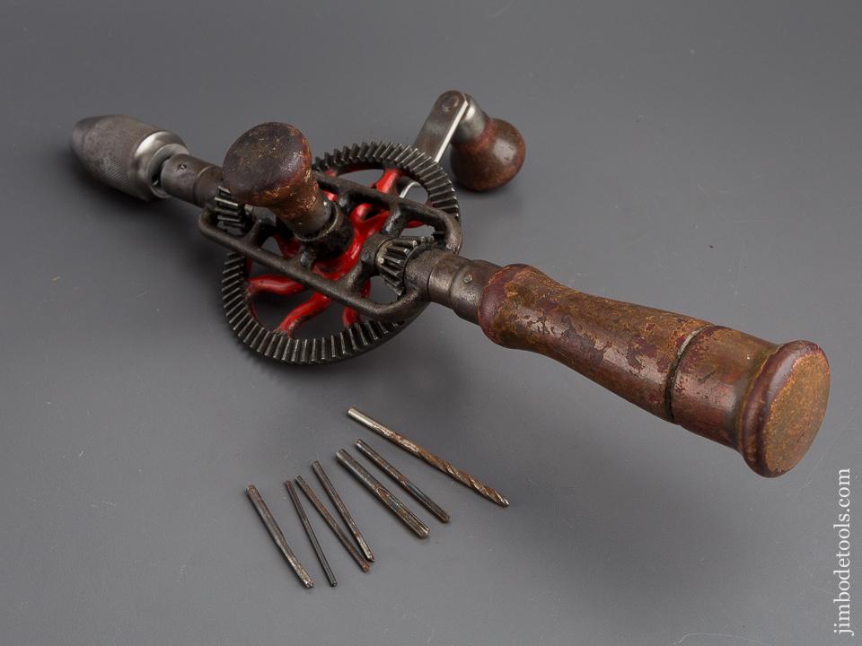 MILLERS FALLS No. 2 Egg Beater Hand Drill with Six Bits - 80003