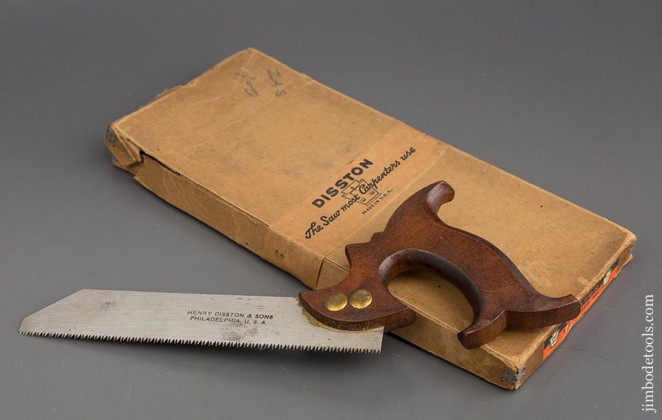 DISSTON No. 1 Patternmaker's Saw MINT in Original Box! - 80017