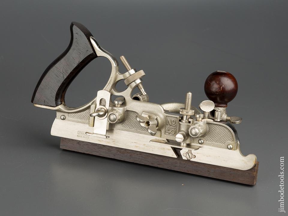 STANLEY No. 45 Combination Plane 100% COMPLETE in Original Box - 80029