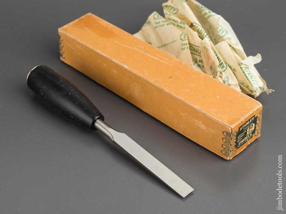 STANLEY No. 50 Composition Handle Butt Chisel 1/2 inch Size in Original Box - 80046