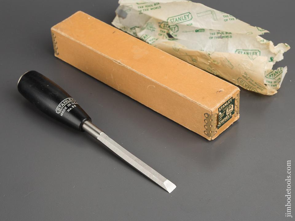 STANLEY No. 50 Composition Handle Butt Chisel 3/8 inch Size in Original Box - 80050