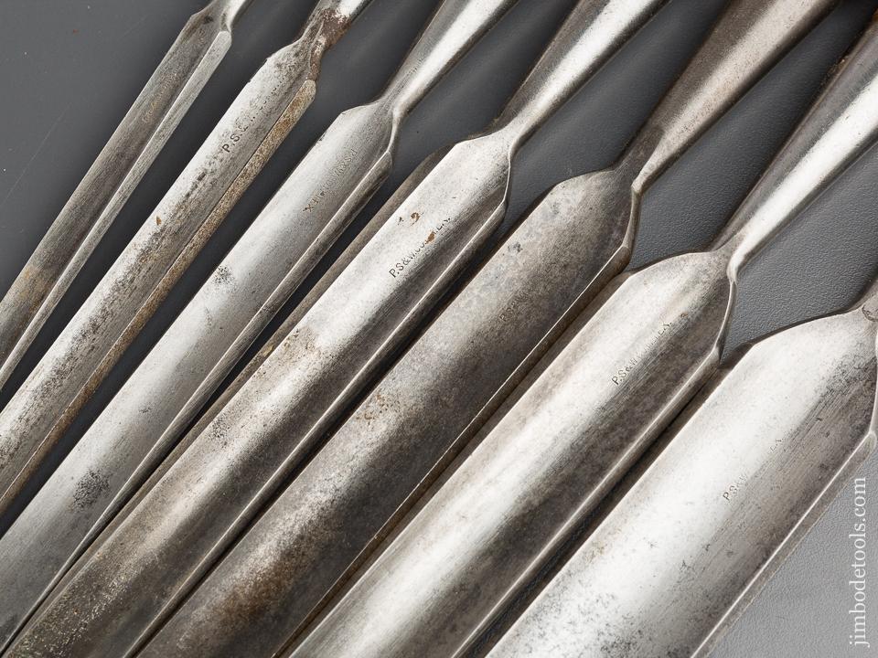 Extra Fine Set of Seven PS&W Socket Paring Gouges - 80053