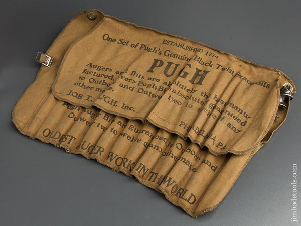 Complete Set of 13 PUGH Auger Bits in Original Roll - 80056