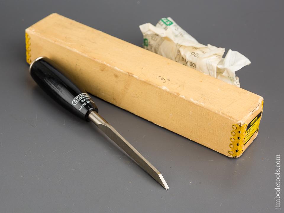 STANLEY No. 40C 1/8 inch Pocket Chisel in Original Box - 80061