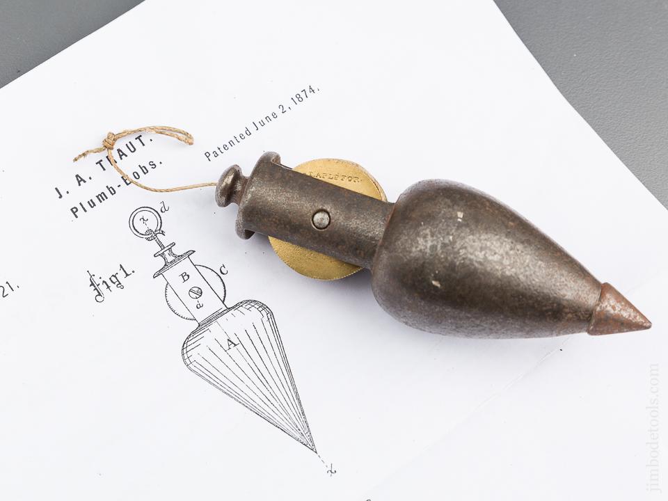 TRAUT Patent June 2, 1874 STANLEY No. 5 Plumb Bob - 80081