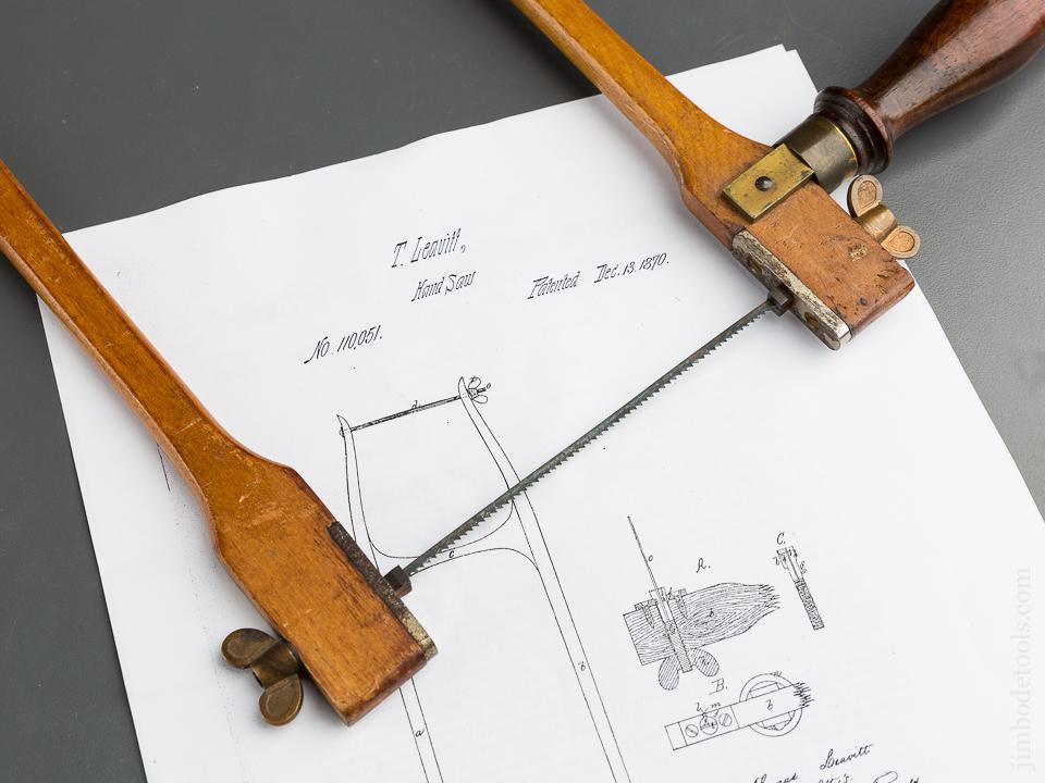 Extra Fine LEAVITT Patent December 13, 1870 Fret Saw - 80082