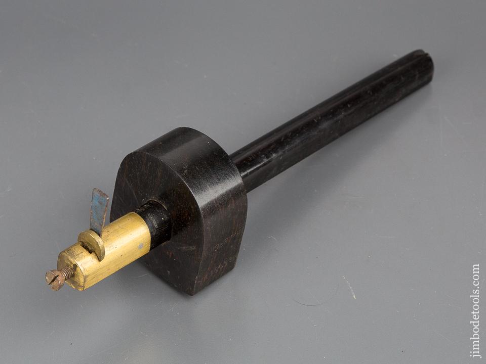 Mint 10 1/2 inch Ebony and Brass Slitting Gauge - 80092U