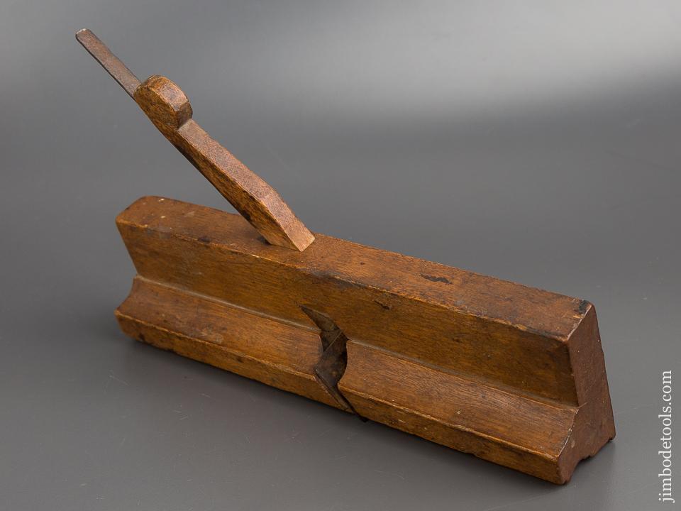 RARE & Fine! 18th Century B. WALTON IN READING 1 3/4 inch Wide Yellow Birch Complex Molding Plane circa 1770 WOW! - 80128U