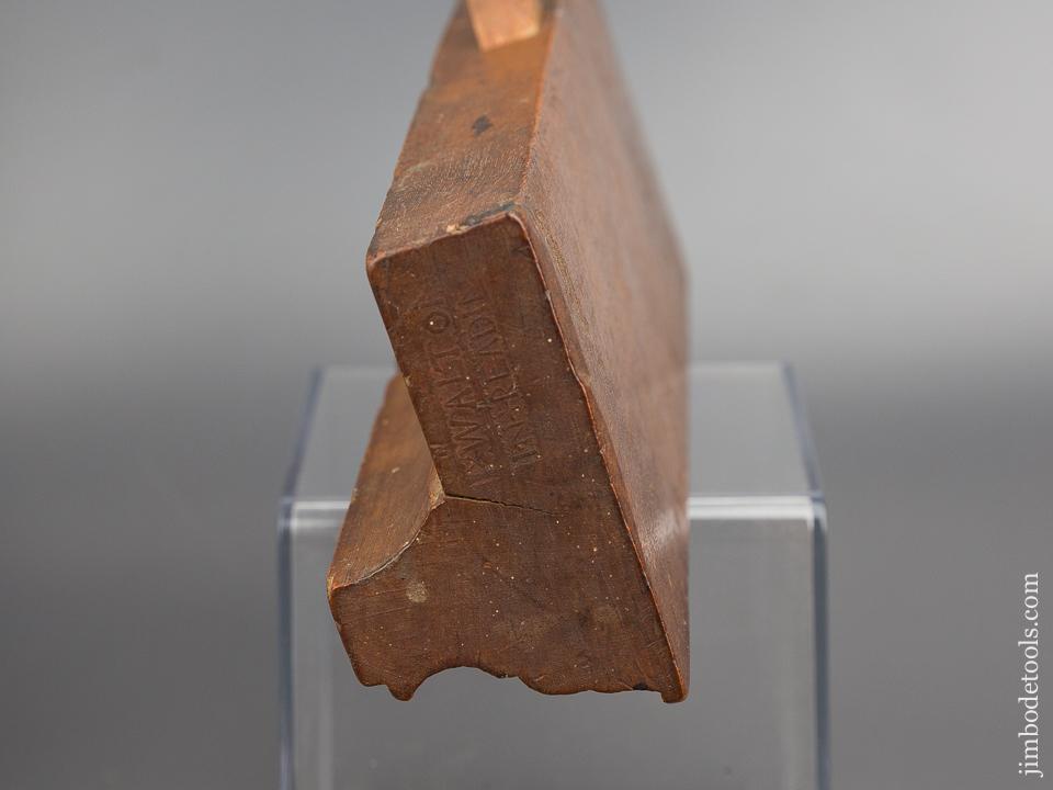 RARE & Fine! 18th Century B. WALTON IN READING 1 3/4 inch Wide Yellow Birch Complex Molding Plane circa 1770 WOW! - 80128U