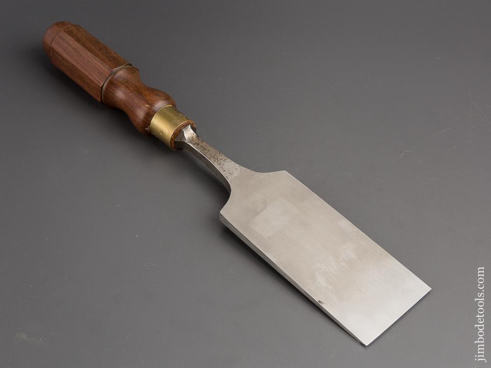 2 1/2 x 14 1/4 inch JAMES SWAN Rosewood Handled Tang Firmer Chisel - 80173
