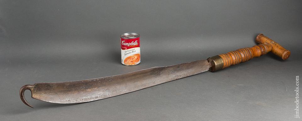Awesome Boxwood Handled Clog Maker's Hook Knife - 80174