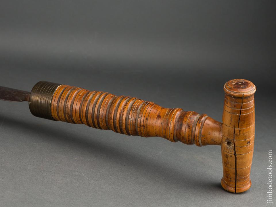 Awesome Boxwood Handled Clog Maker's Hook Knife - 80174