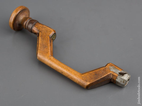 Miniature 8 1/2 inch Brace with Ornate Pewter Bit Pad - 80175