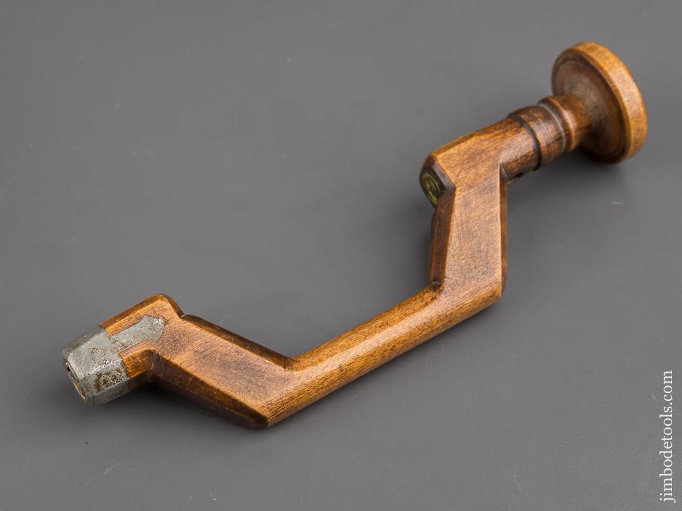 Miniature 8 1/2 inch Brace with Ornate Pewter Bit Pad - 80175