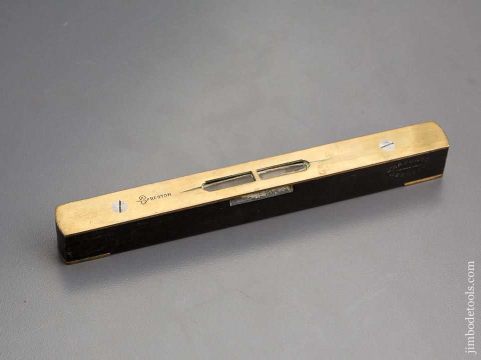 Miniature Six inch PRESTON Ebony and Brass Level - 80178