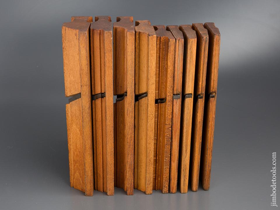 Nine Crisp Dutch Moulding Planes by JAN NOOITGEDAGT circa 1865-1945 Ijlst, Holland - 80180