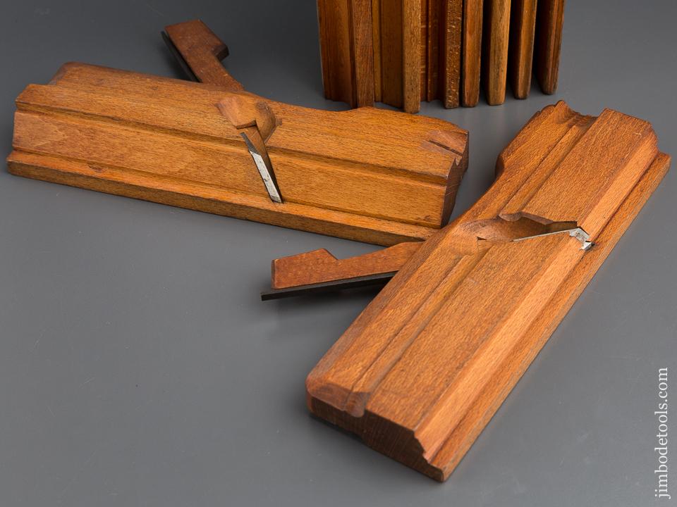 Nine Crisp Dutch Moulding Planes by JAN NOOITGEDAGT circa 1865-1945 Ijlst, Holland - 80180