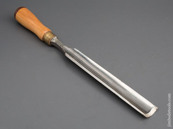 UNUSED!  1 1/4 x 13 1/4 inch JAMES SWAN Tang Firmer Gouge NEW OLD STOCK - 80206