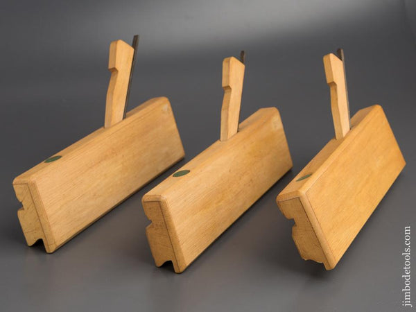 MINT Stepped Set of Three ULMIA Reverse Ogee Planes NEW OLD STOCK - 80219