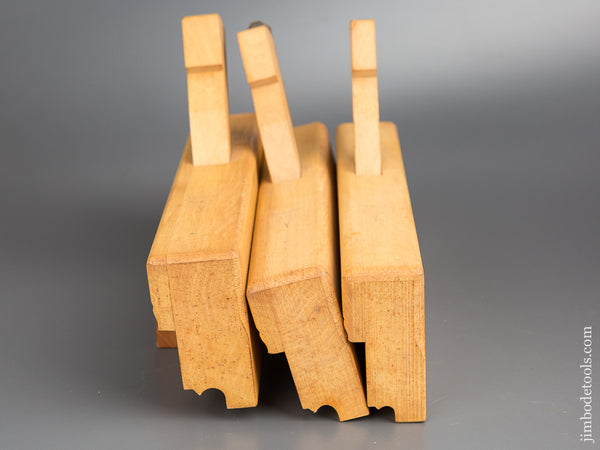MINT Three LA CHAPELLE Side Bead Molding Planes NEW OLD STOCK - 80224