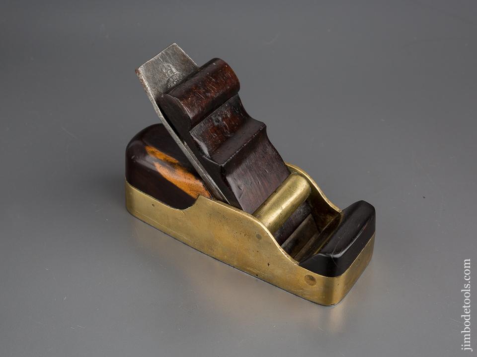 Stunning! Gunmetal Smooth Plane with Sapwood Rosewood Infill - 80236U