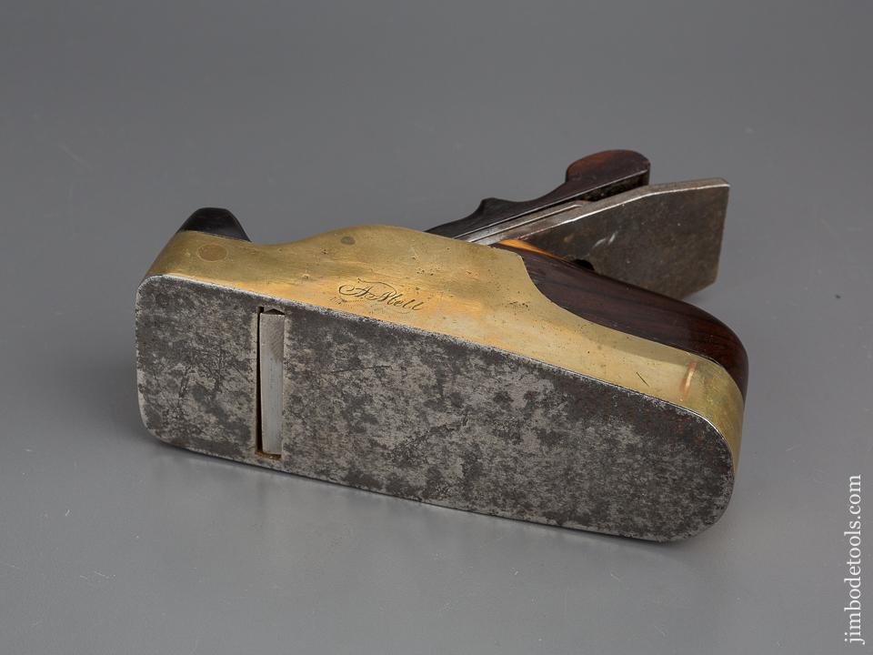 Stunning! Gunmetal Smooth Plane with Sapwood Rosewood Infill - 80236U