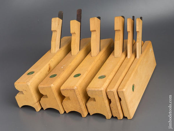 MINT Stepped Set of Six ULMIA Side Bead Planes NEW OLD STOCK - 80239